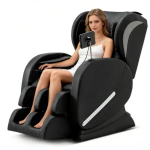 Full Body Electric Massage Chair – Zero Gravity, Shiatsu Kneading, Airbags, Heating & Foot Roller