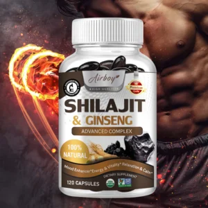 Shilajit & Ginseng Supplement  Immune Support - 120 Capsules