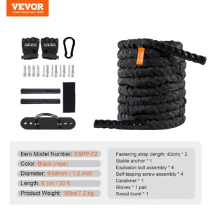 Heavy Weight Battle Rope with Anchor Sleeve