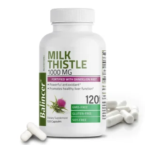 Milk Thistle & Dandelion Root – Liver Support Supplement, 120 Capsules